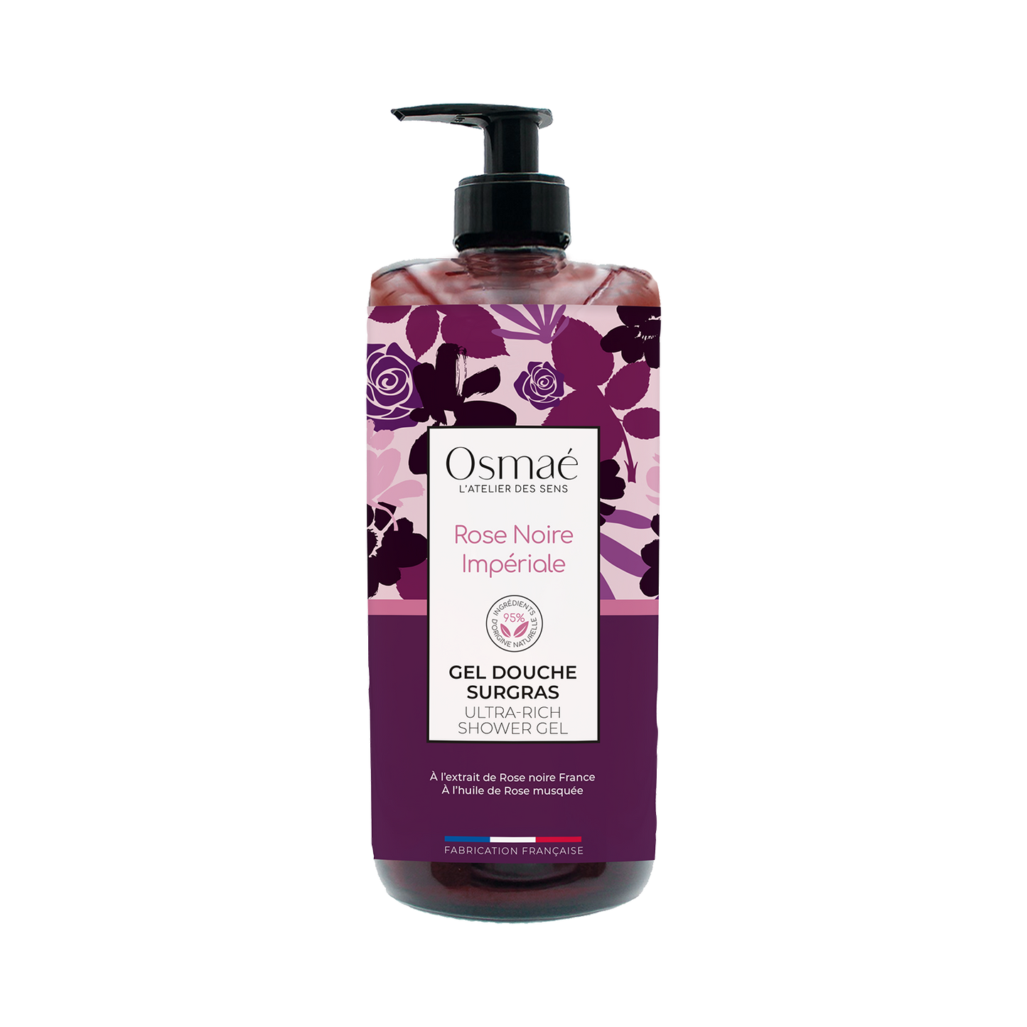 Ultra-gazdag tusfürdő Császári Fekete Rózsa pumpás flakon 1 Liter