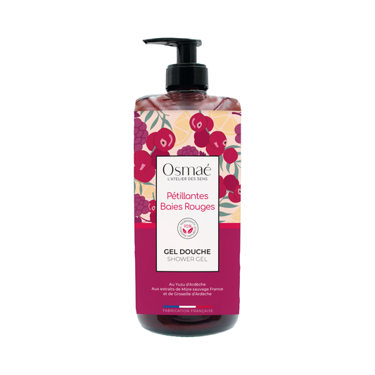 Ultra-rich shower gel Sparkling Red Berries pump bottle 1L